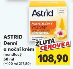 Kaufland ASTRID Denní a noční krém mandlový 50 ml nabídka