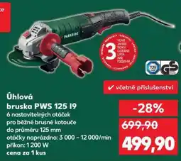 Kaufland Úhlová bruska PWS 125 I9 nabídka