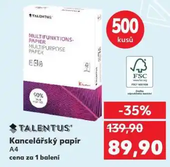 Kaufland Kancelářský papír A4 nabídka