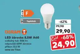 Kaufland LED žárovka 8,5W A60 nabídka