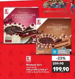 Kaufland Mražený dort nabídka