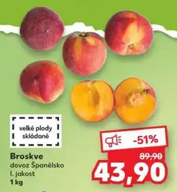 Kaufland Broskve nabídka