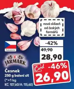 Kaufland ČESNEK nabídka