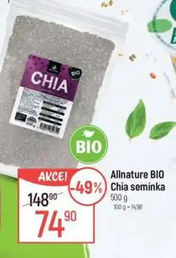 Globus Allnature BIO chia semínka nabídka