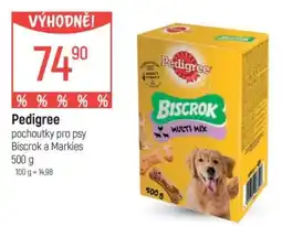 Globus Pedigree pochoutky pro psy Biscrok a Markies 500 g nabídka