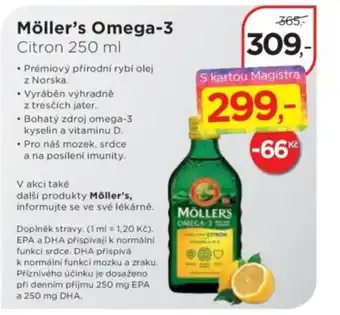 Magistra lékárny Möller's Omega-3 nabídka