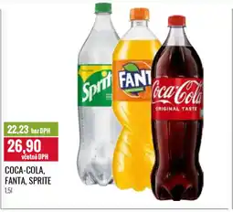Ratio COCA-COLA, FANTA, SPRITE nabídka