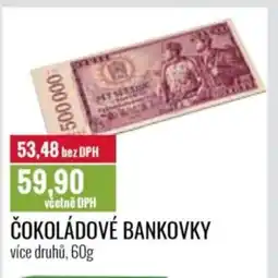 Ratio Čokoládové bankovky nabídka