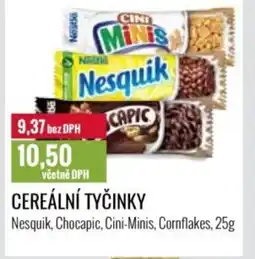 Ratio Cereální tyčinky nabídka