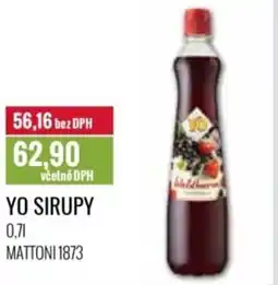 Ratio Yo sirupy nabídka