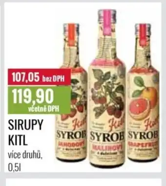 Ratio Sirupy Kitl nabídka