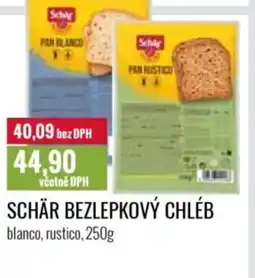 Ratio Schär bezlepkový chléb nabídka