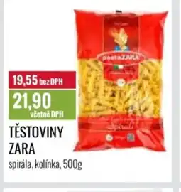 Ratio Těstoviny Zara nabídka