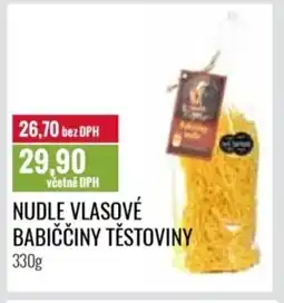 Ratio Nudle vlasové Babiččiny těstoviny nabídka
