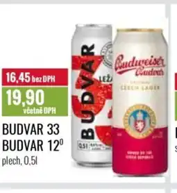 Ratio Budvar 33 Budvar 12° nabídka