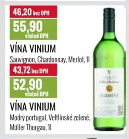 Ratio Vína Vinium nabídka
