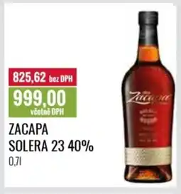 Ratio Zacapa solera 23 40% nabídka
