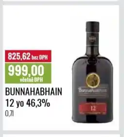 Ratio Bunnahabhain 12 yo 46.3% nabídka