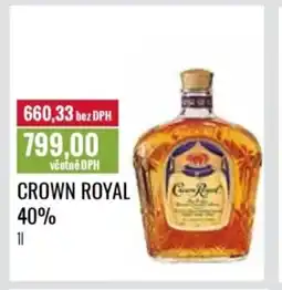 Ratio Crown royal 40% nabídka