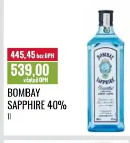 Ratio Bombay Sapphire 40% nabídka