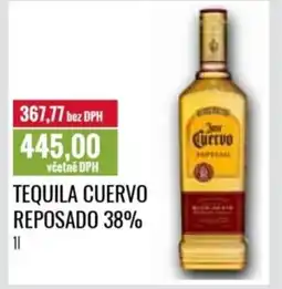 Ratio Tequila Cuervo reposado 38% nabídka