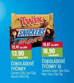 Ratio Čokoládové tyčinky nabídka