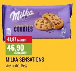 Ratio Milka sensations nabídka