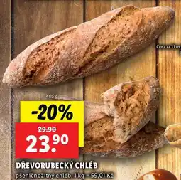 Lidl DŘEVORUBECKÝ CHLÉB, 405 g nabídka