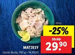Lidl MATJESY, 200 g nabídka