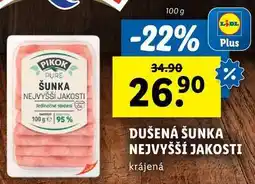 Lidl DUŠENÁ ŠUNKA NEJVYŠŠÍ JAKOSTI, 100 g nabídka