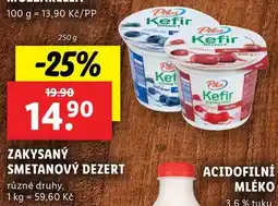 Lidl ZAKYSANÝ SMETANOVÝ DEZERT, 250 g nabídka