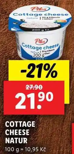Lidl COTTAGE CHEESE NATUR, 200 g nabídka