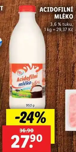 Lidl ACIDOFILNÍ MLÉKO, 950 g nabídka