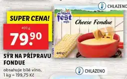 Lidl SÝR NA PŘÍPRAVU FONDUE, 400 g nabídka