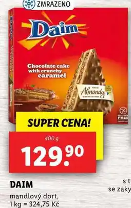 Lidl DAIM mandlový dort, 400 g nabídka