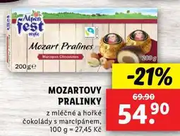 Lidl MOZARTOVY PRALINKY, 200 g nabídka