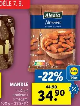 Lidl MANDLE, 150 g nabídka