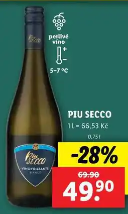 Lidl PIU SECCO, 0,75 l nabídka
