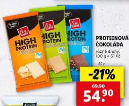 Lidl PROTEINOVÁ ČOKOLÁDA, 90 g nabídka