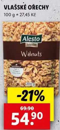 Lidl VLAŠSKÉ OŘECHY, 200 g nabídka