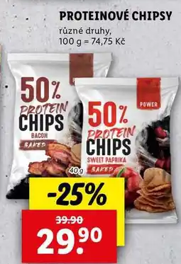 Lidl PROTEINOVÉ CHIPSY, 40 g nabídka