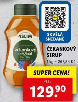 Lidl ČEKANKOVÝ SIRUP, 485 g nabídka