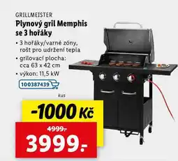Lidl Plynový gril Memphis se 3 hořáky nabídka