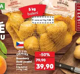 Kaufland Brambory žluté pozdní nabídka