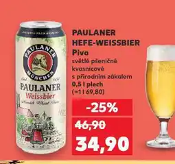 Kaufland Pivo paulaner hefe-weissbier nabídka