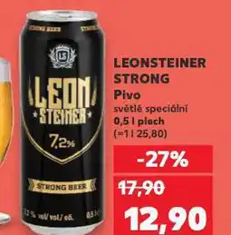 Kaufland Pivo leonsteiner strong nabídka