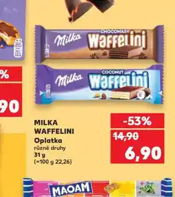 Kaufland Milka waffelini oplatka nabídka