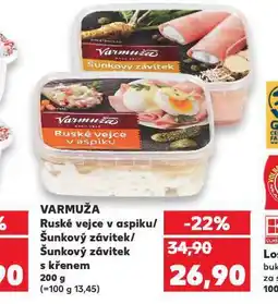 Kaufland Varmuža ruské vejce v aspiku nabídka