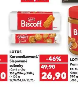 Kaufland Lotus sušenky nabídka