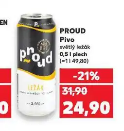 Kaufland Pivo proud nabídka
